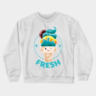 Fresh japanese kawaii ice cream Crewneck Sweatshirt